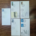 L40 - Lote 5 Envelopes de 1º Dia - Brasil