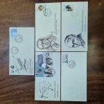 L43  - Lote 5 Envelopes, sendo 4 de 1º dia (EPD) - Brasil