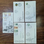 L49  - Lote 5 Envelopes de 1º Dia - Brasil