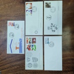 L503  - Lote 5 Envelopes, sendo 4 de 1º dia (EPD) - Brasil