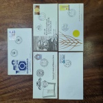 L513  - Lote 5 Envelopes, sendo 4 de 1º dia (EPD) - Brasil
