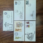 L52 - Lote 5 Envelopes de 1º Dia - Brasil