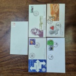 L573  - Lote 5 Envelopes, sendo 4 de 1º dia (EPD) - Brasil