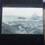 Bilhete Postal do Brazil, Entrada do Rio de Janeiro, Rio de Janeiro (325).  A. Ribeiro, Rua Ambrosina 25 Aldeia Campista. Circulado 1914. Nº177