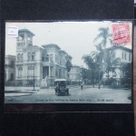 Bilhete Postal do Brazil, Entrada da Rua Payasandù na Avenida Beira Mar, Rio de Janeiro (346).  A. Ribeiro, Rua Ambrosina 25 Aldeia Campista. Circulado. Nº184