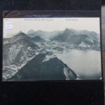 Bilhete Postal do Brazil, Panorama visto do Pão DAssucar, Rio de Janeiro (376). A. Ribeiro, Rua Ambrosina 25 Aldeia Campista. Circulado 1914. Nº222