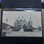 Bilhete Postal do Brazil, Pavilhão Mourisco na Avenida Beira Mar, Rio de Janeiro, A. Ribeiro, circulado 1908. Nº240