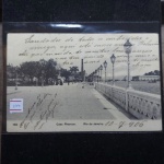 Bilhete Postal do Brazil, Caes Pharoux, Rio de Janeiro (162), A. Ribeiro, circulado 1906. Nº244