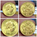 Moeda de ouro com 3,5 Gramas 1 ducat Austria ouro. Ótimo para proteção de capital e investimento.