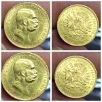 Moeda de ouro com 3,3 Gramas Moeda Austria ouro. Ótimo para proteção de capital e investimento.