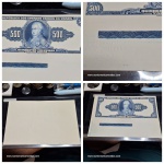 Prova de ANVERSO em papel CARTÃO da cedulas de 500 cruzeiros, Material dificil de aparecer, oportunidade. PEÇA RARA