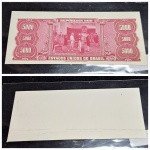 Prova de REVERSO em papel CARTÃO da cedulas de 5000 cruzeiros, Material dificil de aparecer, oportunidade. PEÇA RARA