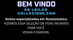 VENHA participar do NOSSO MEGA LEIÃO. Ofertamos peças de alta qualidade. Nossas peças  ofertadas, são INVESTIMEMTO CERTO, além de ser o mais espetacular dos HOBBY's. Se delicie com inúmeras peças SELECIONADAS de OURO, PRATA e MOEDAS ESCASSAS BO BRASIL E DO MUNDO, tudo abaixo da cotação internacional e sem burocracia,  sem impostos aplicado as comodities e a importações dessas verdadeiras joias.  Venha conferir, todas as PEÇAS COM GRANDE VALOR NUMISMATICO DA NUMARIA BRASIL E MUNDIAL, temos muitas opções de INVESTIMENTO, HOBBY E COLECIONISMO. Somos profissionais em Moedas Antigas até as atuais Contemporâneas, além de consultores em numismática. Temos uma equipe de especialistas para as devidas verificações referentes a cada lote ofertado em nosso pregão, todos os lotes tem garantia de autenticidade. Collecione.Com e sinônimo de Garantia, Procedência, Qualidade  e Comodidade. Aguardamos seus lances. Tires suas dividas em nosso WHATSAPP.