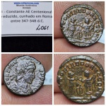 L061,  Moeda atribuída Constante Cunhada em ROMA