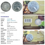 Moeda Comemorativa de COBRE BANHADA A PRATA, no estojo OFICIAL, HOLANDA. 10,5gr. 29mm.
