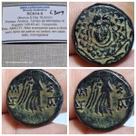 L309, Moeda Atribuída á Pontos, Amiso,, tempo de Mitridates VI, 120 á 63 a.C. Moeda muito bonita com patina desértica bem definida e coloração magnifica.