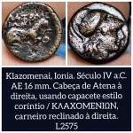 L2575 Moeda Grega Atribuida ao Emissor Klazomenai, emissor bem dificil. Moeda rara.