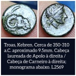 L269 Moeda Grega atribuída ao Emissor KEBREN, emissor difícil, moeda em otimo estado.
