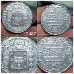L2487 Moeda Prata 960 reis de 1815 Bahia a classificar a variante.