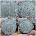 L2495 Moeda Prata 960 reis de 1810 Rio a classificar a variante.