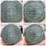 L2499 Moeda Prata 960 reis de 1815 Rio a classificar a variante.