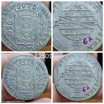 L2501 Moeda Prata 960 reis de 1816 Rio a classificar a variante.
