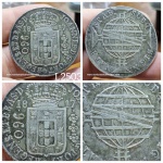 L2503 Moeda Prata 960 reis de 1817 Rio a classificar a variante.