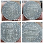 L2504 Moeda Prata 960 reis de 1818 Rio a classificar a variante.