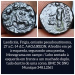 L2561 Moeda atribuida a LAODICEIA, cunhada entre 27a.C a 14 d.C.
