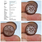 L100, Moeda NOTGEL de CERAMICA Alemanha pós 1ª Guerra