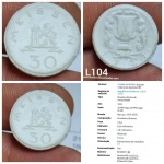 L104, Moeda NOTGEL de CERAMICA Alemanha pós 1ª Guerra
