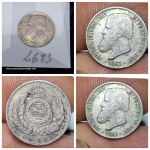 L683 Moeda Prata Império 200 reis de 1867