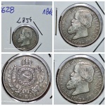 L854 Moeda Prata Império 200 reis de 1868