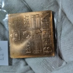 117 - Medalha DDR, Quadrada 1237 - 1987. Alemanha Oriental
