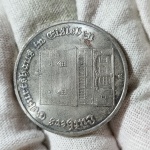 126 - Moeda DDR 5 Mark 1983. Comemorativa Local de nascimento de Martinho Lutero. Alemanha Oriental