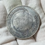 137 - Moeda DDR 10 Mark 1978. Comemorativa Voo orbital conjunto URSS e DDR. Alemanha Oriental