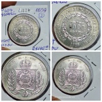 L1227 Moeda Prata Imperio de 1000 reis de 1859