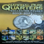 Álbum Quarter Dollar, National Parks 2010-2021. Acompanha 51 moedas - Moeda Parques Americanos
