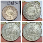 L1236 Moeda Prata Imperio de 1000 reis de 1859