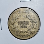V132 Moeda 1.000 Réis 1929 - Muito Escassa