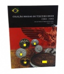 Álbum Encaixe Alemanha - Moedas do III Reich 1933 - 1945. 2ª Guerra Mundial - ESTE ITEM NÃO PROMOVE OU GLORIFICA A VIOLÊNCIA E INTOLERÂNCIA RACIAL OU REÇIGIOSA. ESTÁ A VENDA APENAS PARA FINS DE PRESERVAÇÃO DA MEMÓRIA HISTÓRICA E NUMISMÁTICA.