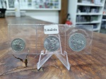 319 - Set 3 Moedas Lituânia 1, 2 e 5 Centai 1991