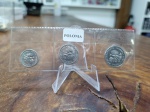 322 - Set 3 Moedas Polônia 1, 2 e 5 Zloty 1990