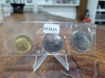 324 - Set 3 Moedas Itália 20, 50 e 100 Liras