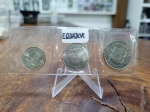 328 - Set 3 Moedas Equador 1, 10 e 20 Sucres