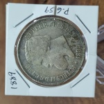 335  - Moeda Prata Brasil Império 2000 Réis 1889