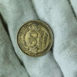 349 - Moeda França 50 Centimes 1937