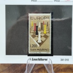27 - Selo, San Marino 1965. Temática Xadrez