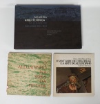 LIVRO (3) - a) "Memória Arquitetônica da Cidade de São João Del-Rei" 300 Anos. Jota Dangelo, 2014. b) "O Santuário de Congonhas e a Arte do Aleijadinho" Myriam Andrade Ribeiro de Oliveira. c) "O Aleijadinho na Serra da Piedade" Prof. Edmundo Fontenelle.