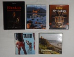 LIVRO (5) - a) "Thaiti" HerbertSieben, b) "Celtic Mythology" David Bellingham. c) "The Rhine" A panorama in colour. d) "Historic Scotland" 5000 years of scotland's heritage. e) "Bouthan" Le temps d'um royaume.